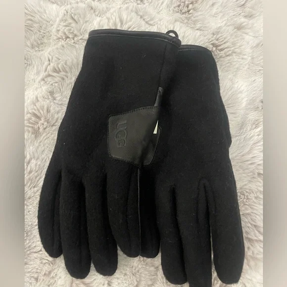 Ugg Mens Fabric And Leather Globe Size L - Picture 2 of 6